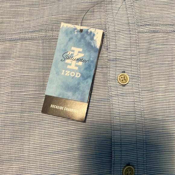 Men's IZOD Saltwater Dockside Button Front Shirt - Picture 3 of 5